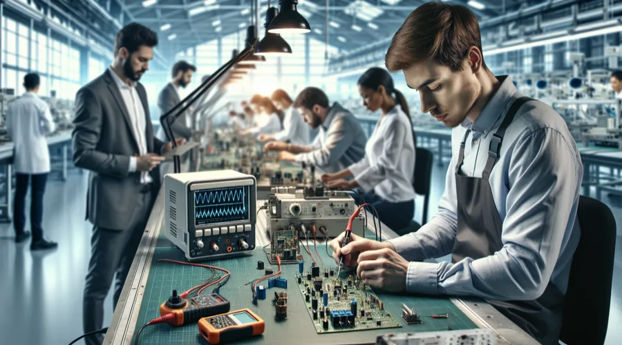 Elektronikai gyártósori műszerész képzés a MODELLO Intézetben — SMT forrasztás és gyártósori minőségellenőrzés gyakorlati oktatáson